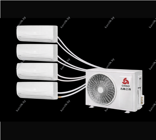 Мульти -сплит система Chigo COU2-36HFN4/CMS-9k-181-white (4ШТ) на четыре комнаты