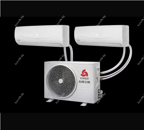 Мульти -сплит система Chigo COU2-18HFN4/CMS-9k-181-white (2ШТ) на две комнаты