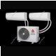 Мульти -сплит система Chigo COU2-18HFN4/CMS-9k-181-white (2ШТ) на две комнаты