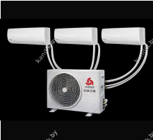 Мульти -сплит система Chigo COU2-27HFN4/CMS-9k-181-white (3ШТ) на три комнаты