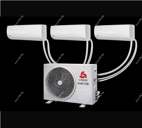 Мульти -сплит система Chigo COU2-27HFN4/CMS-9k-181-white (3ШТ) на три комнаты