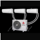 Мульти -сплит система Chigo COU2-27HFN4/CMS-9k-181-white (3ШТ) на три комнаты