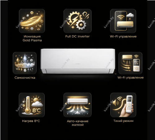 КОНДИЦИОНЕР GREE PULAR INVERTER R32 НОВИНКА 2021 GWH09AGA-K6DNA1A