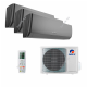 Мульти-сплит система GREE GWH09AGCXB-K6DNA4F/I X 3 / GWHD(21)NK6OO (LCLH) Pular Black