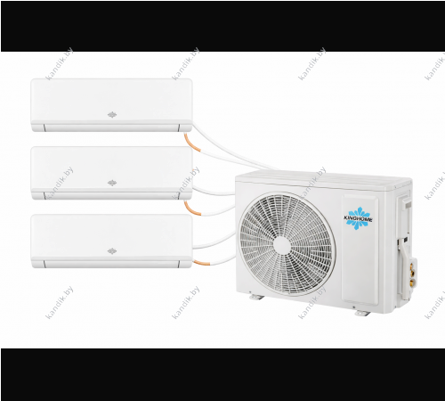 Мульти сплит система Kinghome KWHD(24)NK6OO /KWH09AWAXB-K6DNA3B/I (3 шт) На три комнаты.