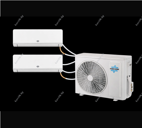 Мульти сплит система Kinghome KWHD(18)NK6OO /KWH09AWAXB-K6DNA3B/I (2 шт) На две комнаты.