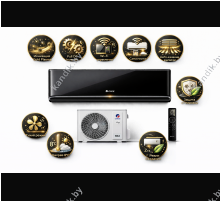 Кондиционер Gree Airy inverter R32 GWH09AVCXB-K6DNA1B (черный)  